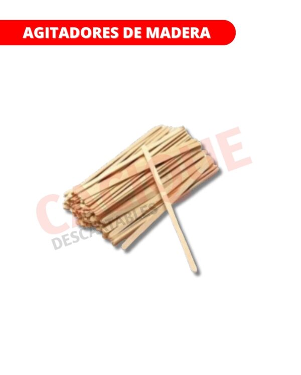 AGITADORES EN MADERA X 100UNID