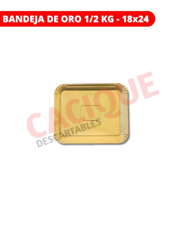 PLATO ORO 1/2 KG 18X26