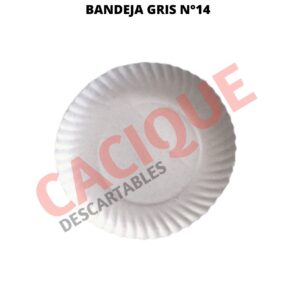 BANDEJA CARTON GRIS N?14 X 20 UNID