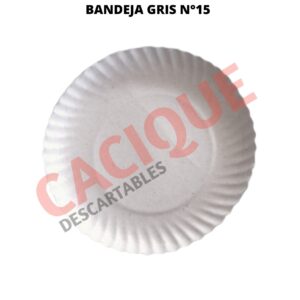 BANDEJA CARTON GRIS N?15 X 20 UNID