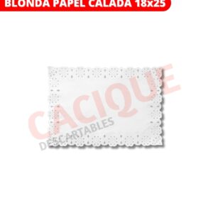 BLONDA PAPEL CALADA N?18X25