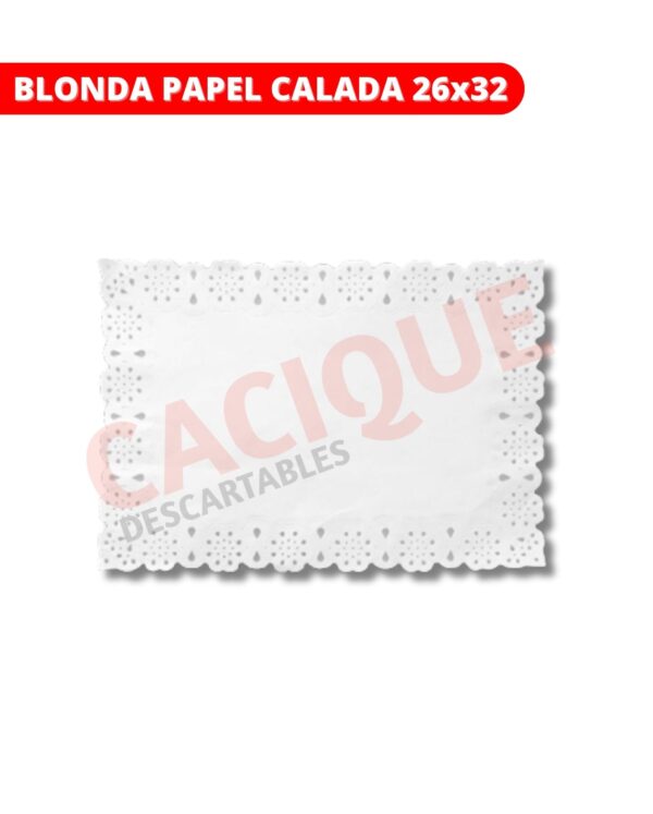 BLONDA PAPEL CALADA N?26X32