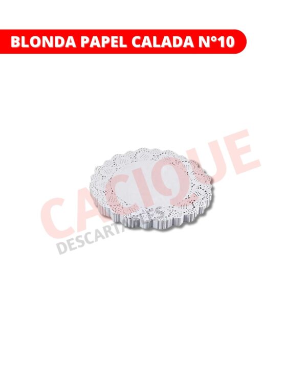 BLONDA PAPEL CALADA N?10