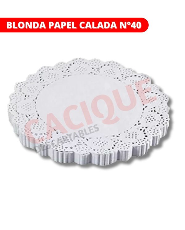 BLONDA PAPEL CALADA N?40