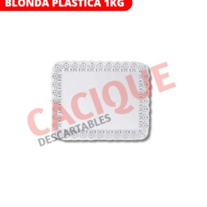 BANDEJA PLASTICA BLONDA X 1 KG REC X UNI