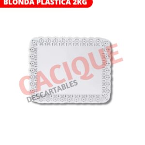 BANDEJA PLASTICA BLONDA X 2 KG REC X UNI