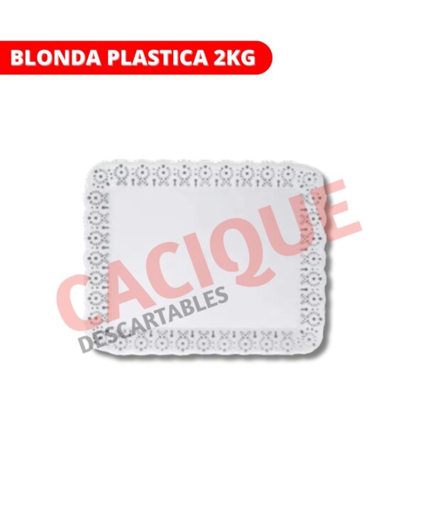 BANDEJA PLASTICA BLONDA X 2 KG REC X UNI