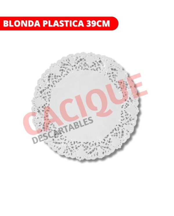 BANDEJA PLASTICA BLONDA 39 CM X UNI