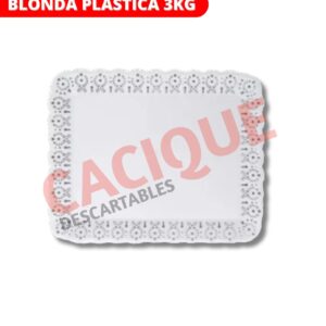 BANDEJA PLASTICA BLONDA X 3 KG REC X UNI