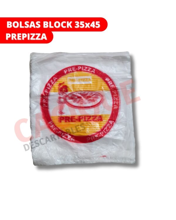 BOLSA BLOCK PRE-PIZZA X 100 U