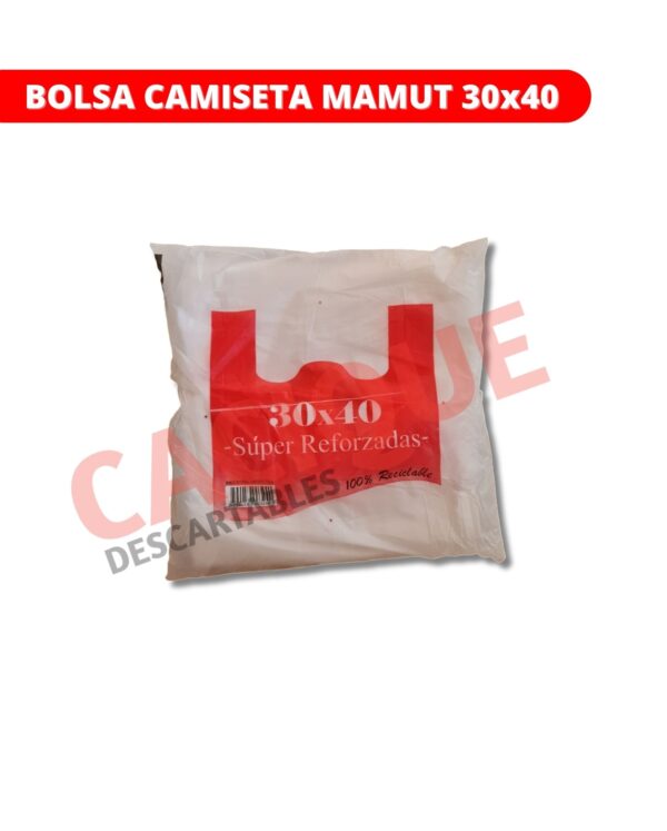 BOLSA CAMISETA 30X40 MAMUT