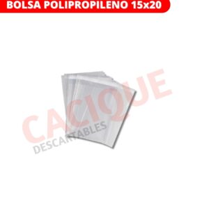 BOLSA POLIPROPILENO 15X20X100
