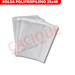 BOLSA POLIPROPILENO 25X40X100