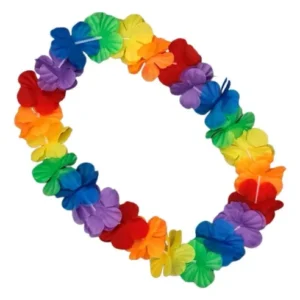Collar De Flores Multicolor Paq X Unid