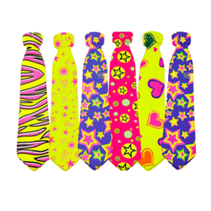 Corbata De Carton Estampada X 12unid