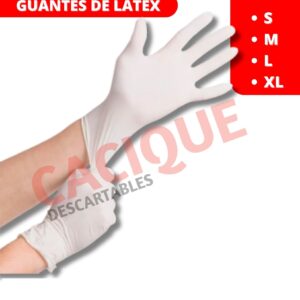 GUANTES DE LATEX L X 100 UNI