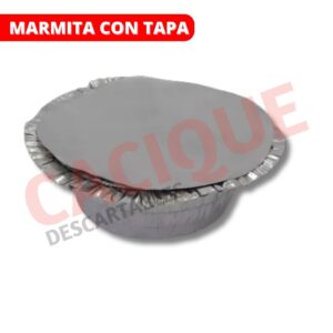 ALUMINIO MARMITA CON TAPA M-9 X UNID
