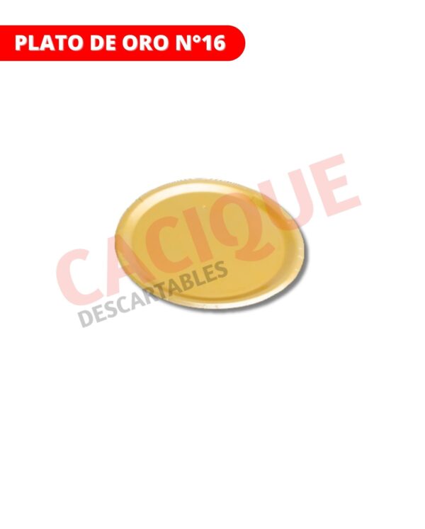 PLATO ORO 16 CM