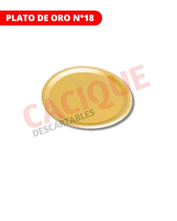 PLATO ORO 18 CM