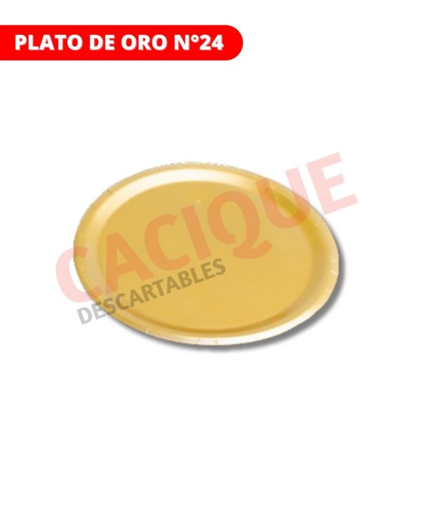 PLATO ORO 24 CM