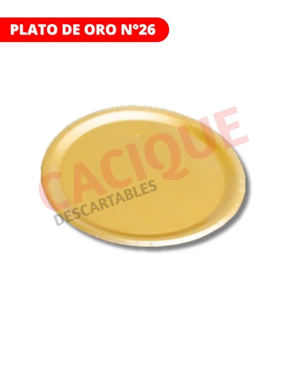 PLATO ORO 26 CM