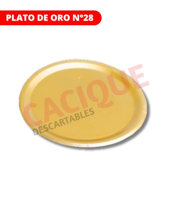 PLATO ORO 28 CM