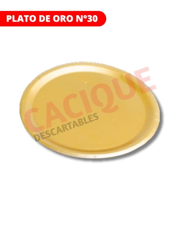 PLATO ORO 30 CM