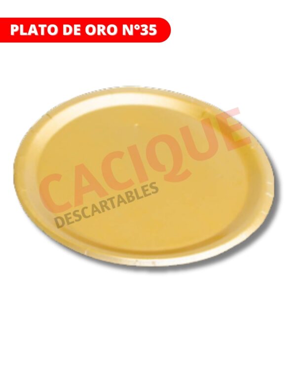 PLATO ORO 35 CM