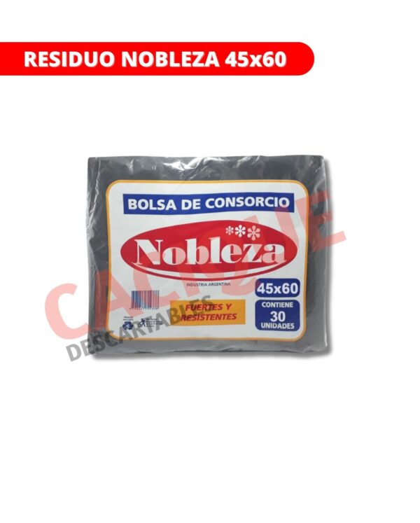 BOLSA RESIDUO NOBLEZA 45X60X30