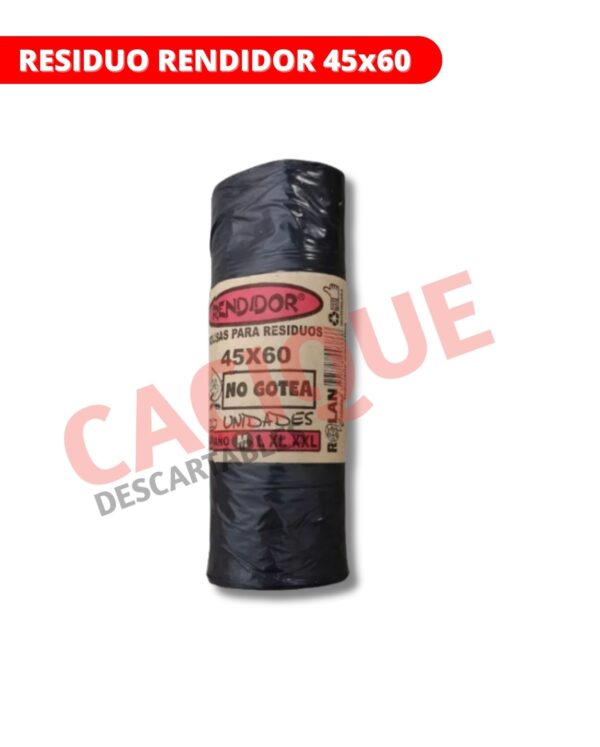 BOLSA RESIDUO RENDIDOR 45X60X 20 UNID