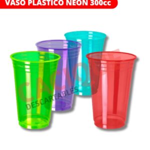 VASO COPO NEON 300CC X 25UNID