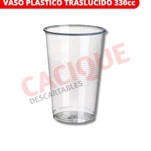 VASO PLASTIVAS 330 TRASLUCIDO