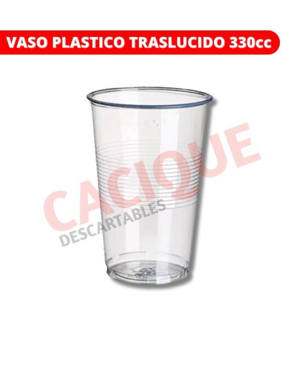 VASO PLASTIVAS 330 TRASLUCIDO