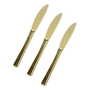 Cuchillo Dorado 19cm Grande X 10unid