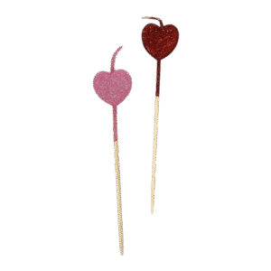 Vela Con Palito Corazon Adulto