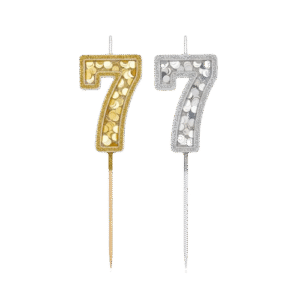 Vela Con Palito Gibrada Numero 7