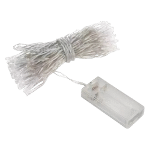 Led Guirnalda Luz Calida A Pila X 50 Luces X 5mts