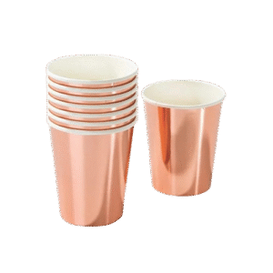 Vaso Polipapel Metalizado 200ccx10unid