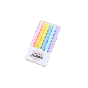 Vela Tirabuzon Pastel Blister X6 Unid
