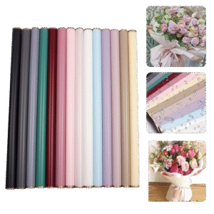 Papel De Regalo Para Flores Borde Rosa