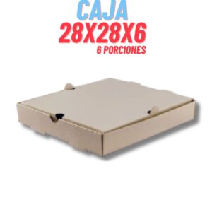 CAJA EDG PIZZA M/M 6 PORC ALTA 28X28X6 UNID