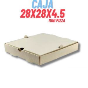 CAJA EDG PIZZA M/M 6 PORC BAJA 28X28X4.5 UNID