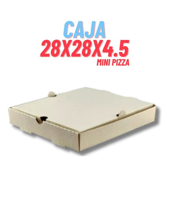 CAJA EDG PIZZA M/M 6 PORC BAJA 28X28X4.5 UNID