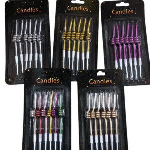 Vela Resorte Metalizada X6unid