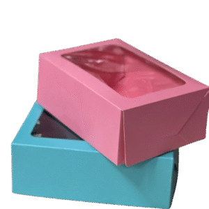 Caja Sur Rosa Y Celeste 21x14x7.5