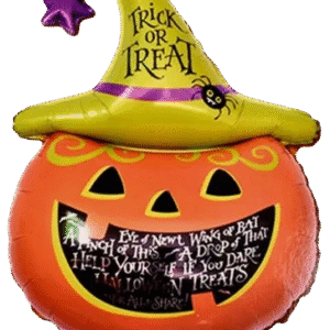 Globo Metalizado Silueta Calabaza Halloween