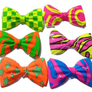 Moño Plastico Estampado 13cm