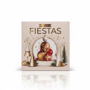 Caja Cb Navidad Felices Fiesta 15x15x5