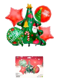 Globo Metalizado Arbol De Navidad 85cm