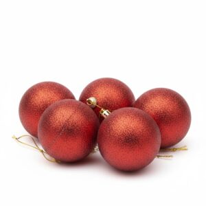 Esfera Navidad Gibreada 7cm X6unid